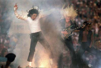 Jennifer Batten and Michael Jackson superbowl