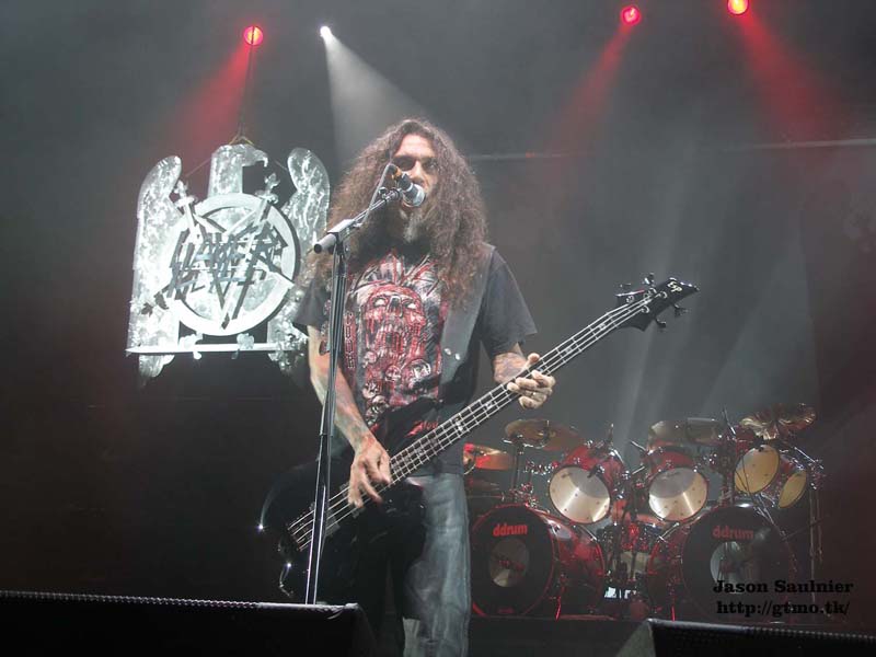 Slayer Tom Araya with cool t-shirt halifax show
