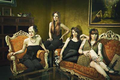 Kittie band on couch