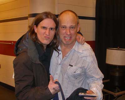 Ben Smith drummer of heart and Jason Saulnier