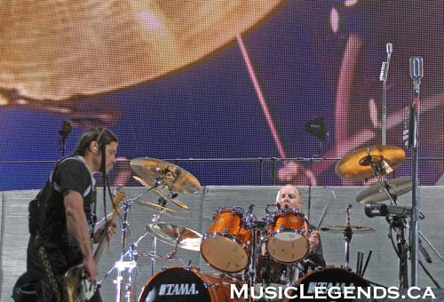 Metallica Robert Trujillo and Lars Ulrich in Halifax