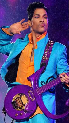 Prince purple guitar live