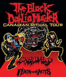 black dahlia murder Exhumed Canadian Ritual Tour
