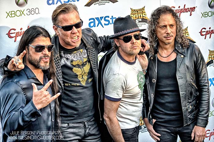metallica at the golden gods awards black carpet