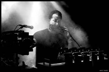 Author & Punisher Tristan Shone on stage