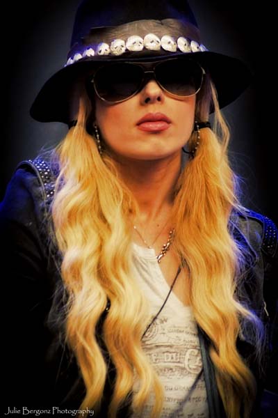 Guitar Player Fantasy Camp Las Vegas Orianthi with shades