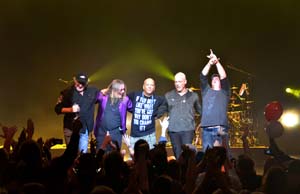 Trooper band live on stage