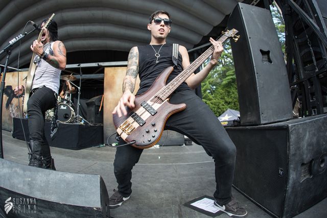 Escape the Fate bass player alex Uproar Festival