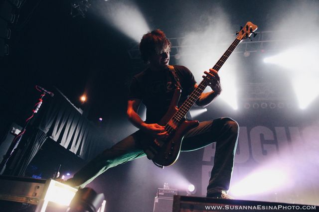 August Burns Red House of Blues guitarist on stage