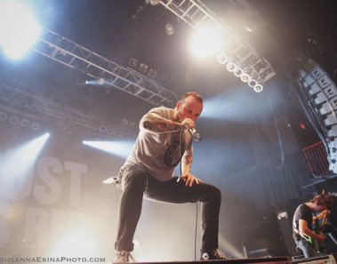 August Burns Red House of Blues Boston singer on stage