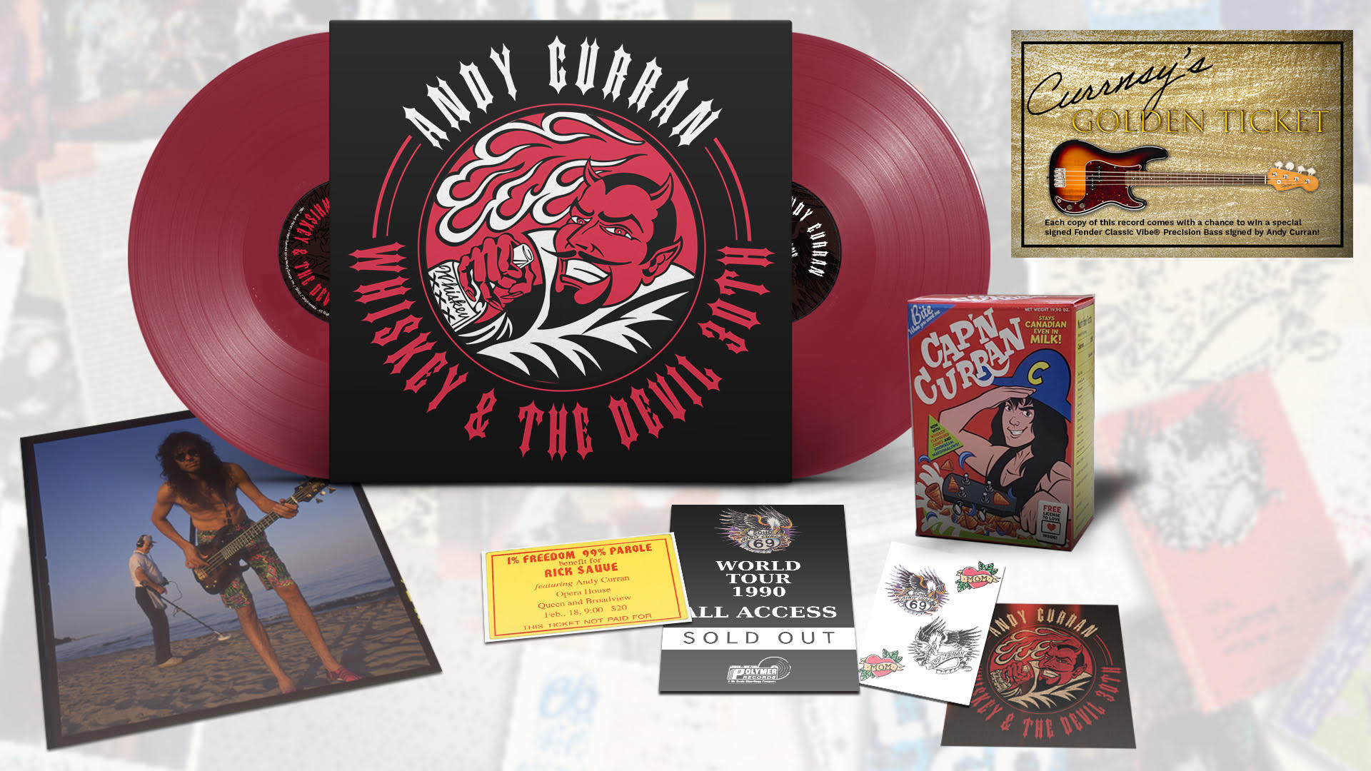 ANDY CURRAN (CONEY HATCH) AND HAREM SCAREM ISSUE NEW LIMITED CLASSIC VINYL / DIGITAL HYBRID RELEASES AVAILABLE THROUGH NEW ONLINE RECORD STORE, SING MARKET